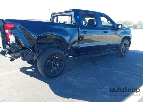 2025 Chevrolet Silverado 1500 2Wd Short Bed Custom z USA, uszkodzony, nr VIN 1GCPABEK2SZ105350